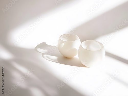The clean white surface is slightly decorated, emphasizing the simplicity of the story.