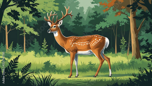 deer in the forest