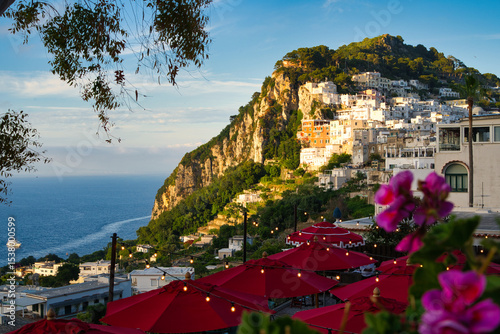 Capri, Italien, Panorama, Europa, Abenddämmerung 