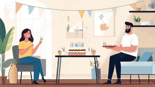 Birthday party indoors