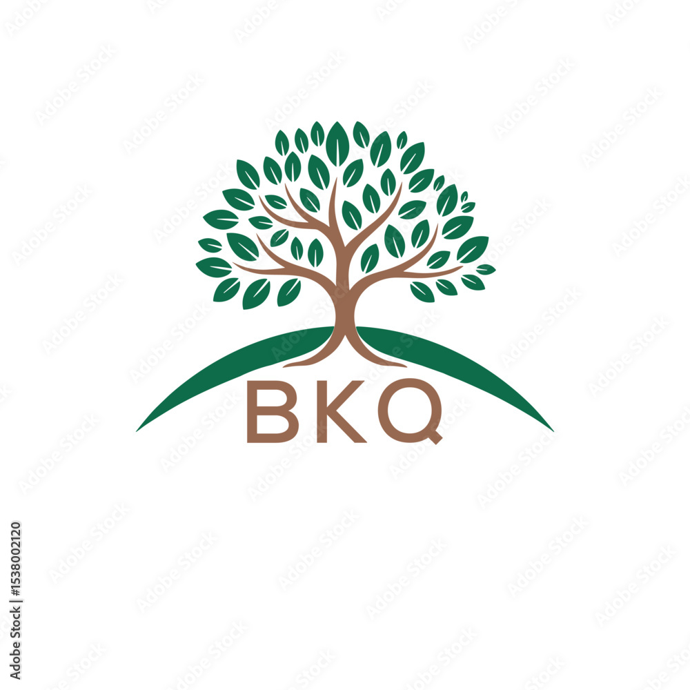 Obraz premium Initial BKQ Letter Linked Logo for business and company identity. Modern BKQ Letter Logo Vector Template with modern trendy golden logo. 