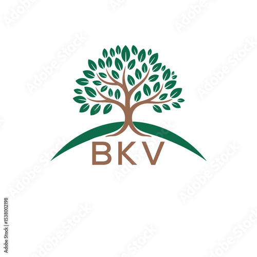 Initial BKV Letter Linked Logo for business and company identity. Modern BKV Letter Logo Vector Template with modern trendy golden logo.
