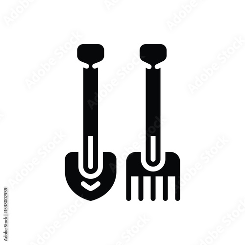 Black solid icon for tools