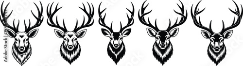 
A powerful collection of walking bear silhouettes, featuring black grizzly and white polar bears, an isolated vector set for impactful logos and wildlife icons.