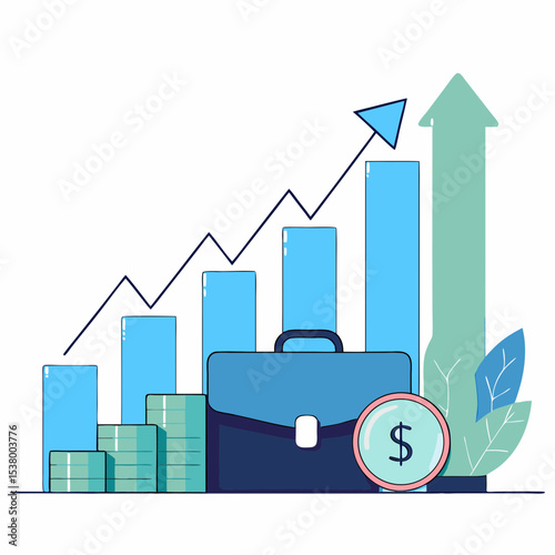 Business Profitability and Financial Returns: Illustrating Investment Growth, Market Performance, Economic Success, and Revenue Generation