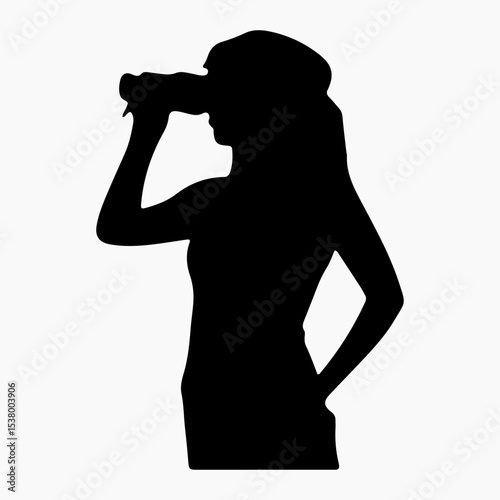 Set of photographer vector illustration.
