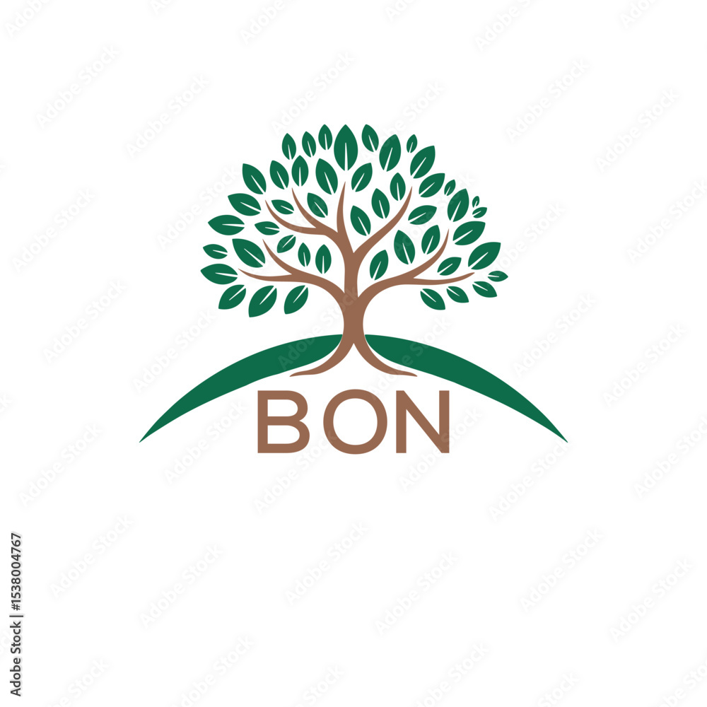 Obraz premium Initial BON Letter Linked Logo for business and company identity. Modern BON Letter Logo Vector Template with modern trendy golden logo. 