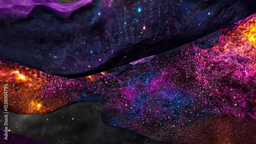 A stunning cosmic view filled with vibrant colors and twinkling stars.
