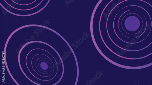 Abstract background featuring concentric circles in shades of purple and violet on a dark backdrop
