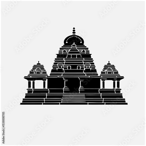 Hindu temple vector 4