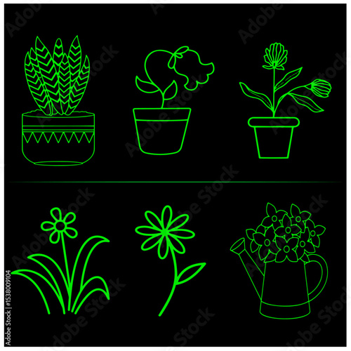 Flower   Vector Set 25