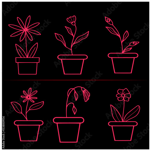Flower   Vector Set 23