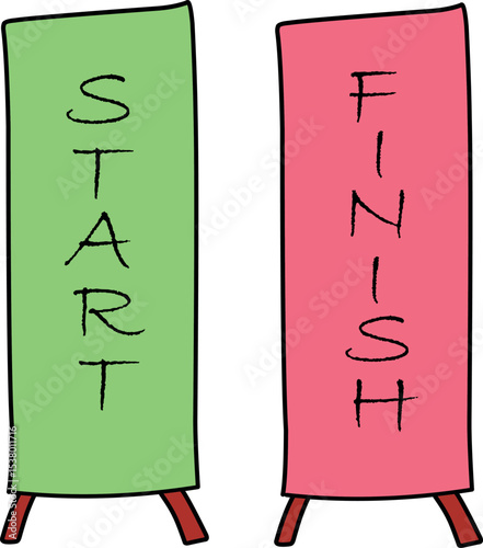 Start and Finish Signage – The Journey’s Beginning and End