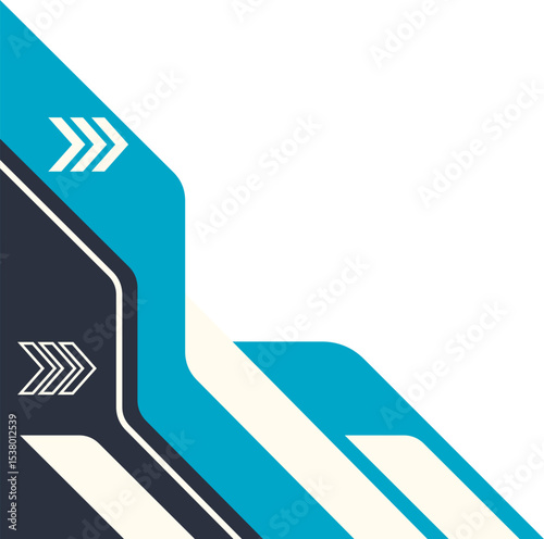 Abstract Geometric Modern Corner