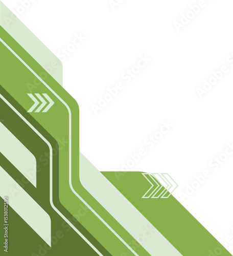 Abstract Geometric Modern Corner