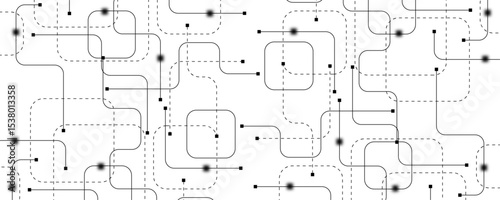 Technology abstract background with circuit board texture. Creative idea AI banner. Internet technology. Tech concept for poster, header, web banner, website, presentation.