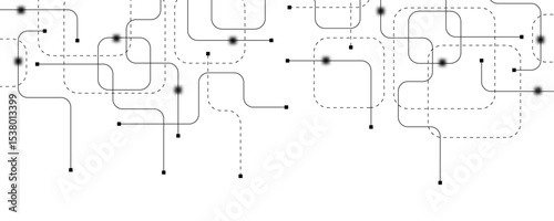 Technology abstract background with circuit board texture. Creative idea AI banner. Internet technology. Tech concept for poster, header, web banner, website, presentation.