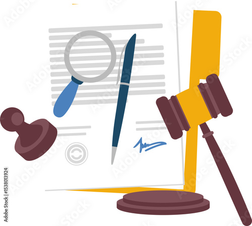 Illustration of Legal Document