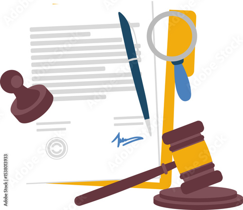 Illustration of Legal Document