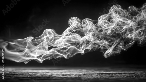 Mysterious Smoke Formation in Dark Background
