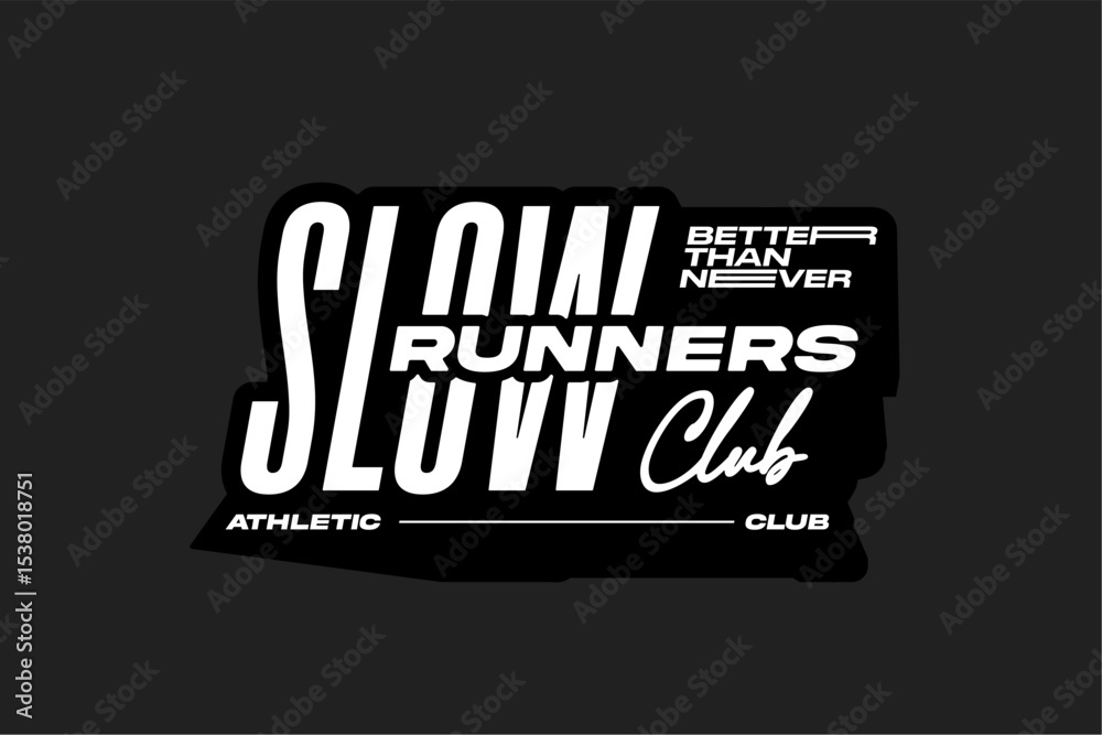 Obraz premium running tshirt design athletic mode, suitable for merchandise