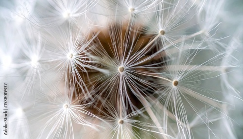 Close up of dandelion seeds