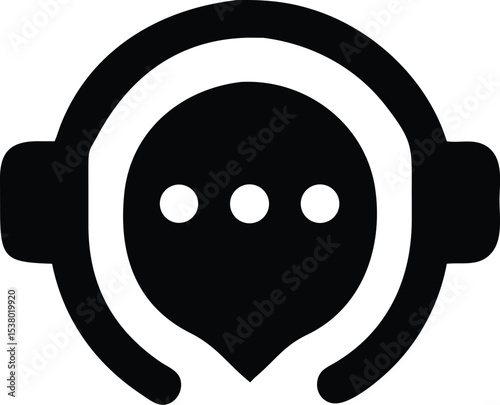 Funny cartoon dog and man's smiling faces create a humorous icon vector illustration, perfect for a web design concept or business button