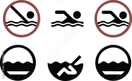 A funny cartoon face vector set with mustache, beard, and glasses icons in a vintage style collection