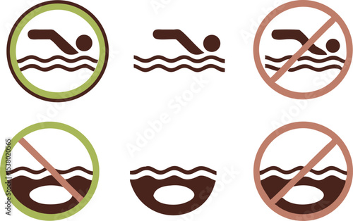 A funny cartoon face vector set with mustache, beard, and glasses icons in a vintage style collection