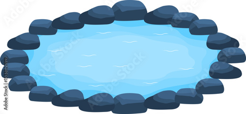 Swimming pool top view