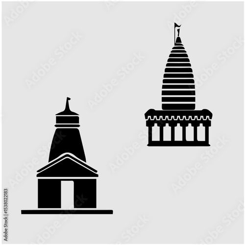 Hindu temple vector 8