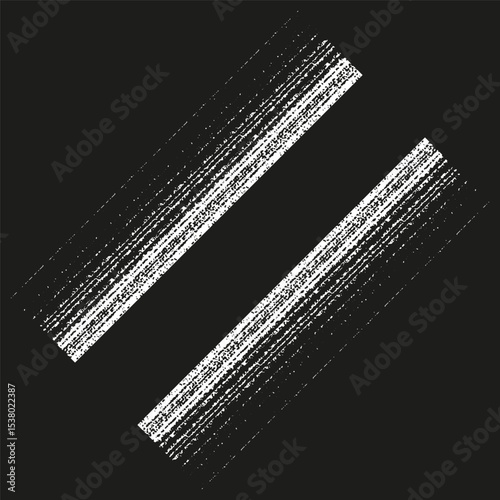 Gray texture strip. Subtle layered effect. Industrial design element. Vector graphic symbol.