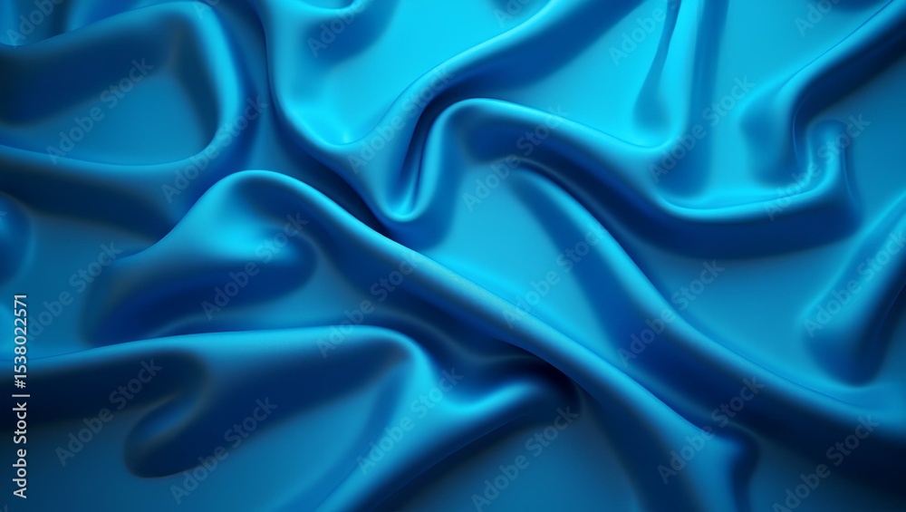 Obraz premium blue satin background