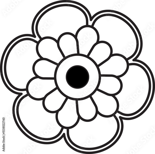 Flower Line Style