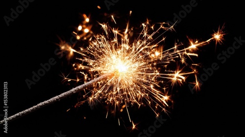Celebratory sparkler display night sky photography festive atmosphere close-up joyous vibes