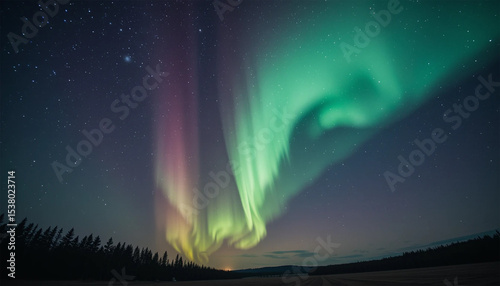 abstract rainbow aurora background