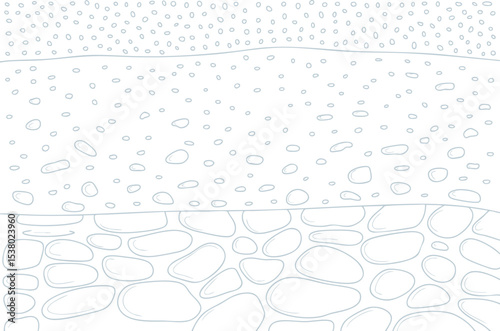 Soil Layer Landscape with Rock Patterns