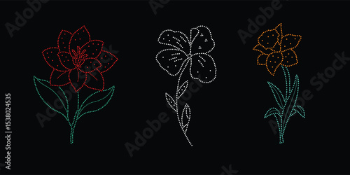 Abstract, beautiful rhinestone design
for glitter motif flower stone design.