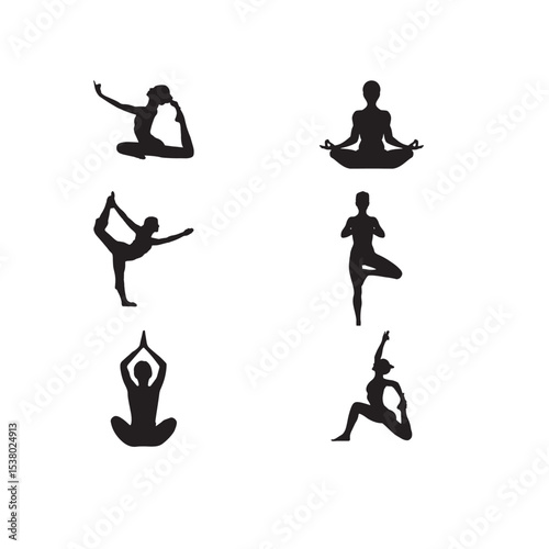 Yoga Day Celebration Vector Art...