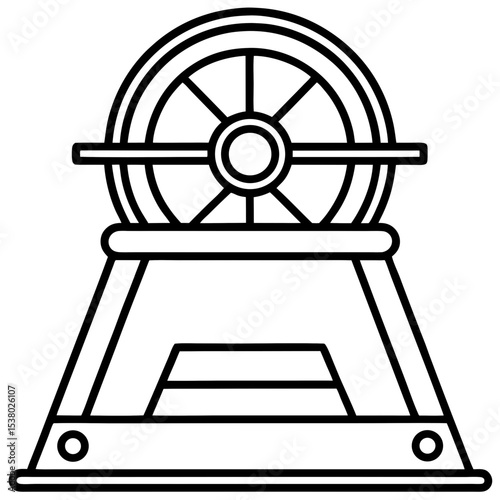 Lab Centrifuge Line Icon