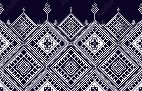 Abstract ethnic geometric pattern design for background or wallpaper.