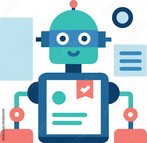User Interface Concept with AI Robot Validating Information