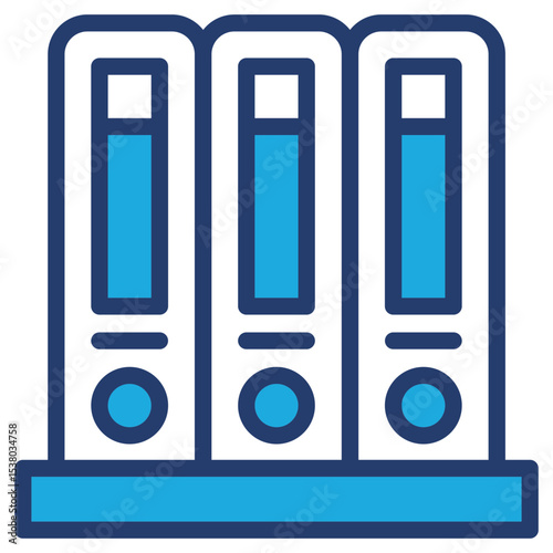 Archive blue color icon