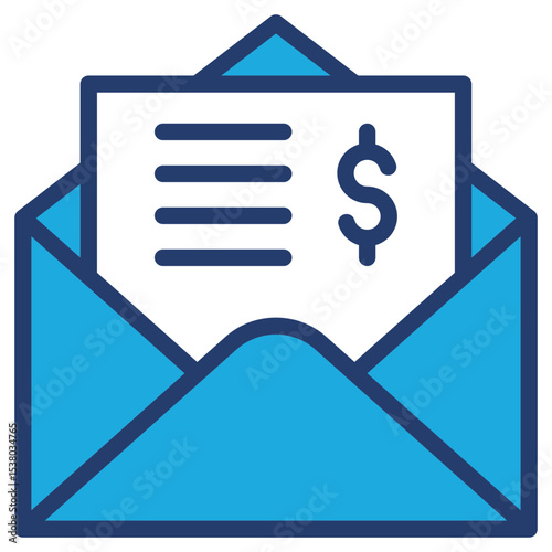 Email blue color icon