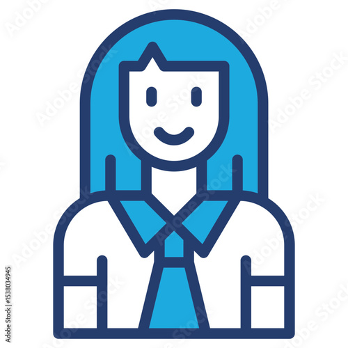 Auditor Internal blue color icon