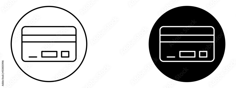 Credit Card Icon Payment or Banking Symbol in Line and Solid Style
Credit Card Icon Payment or Banking Symbol in Line and Solid Style