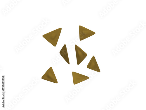 nachos icon 3d illustration render