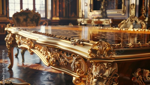 Luxury old-fashioned table