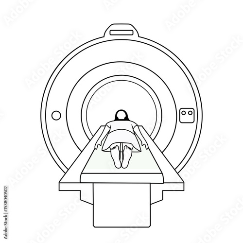 MRI scanner medical equipment for diagonisis medical research and disease detection