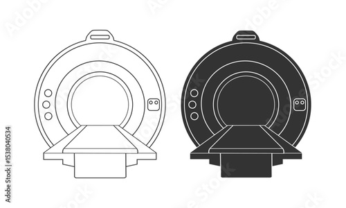 MRI scanner medical equipment for diagonisis medical research and disease detection